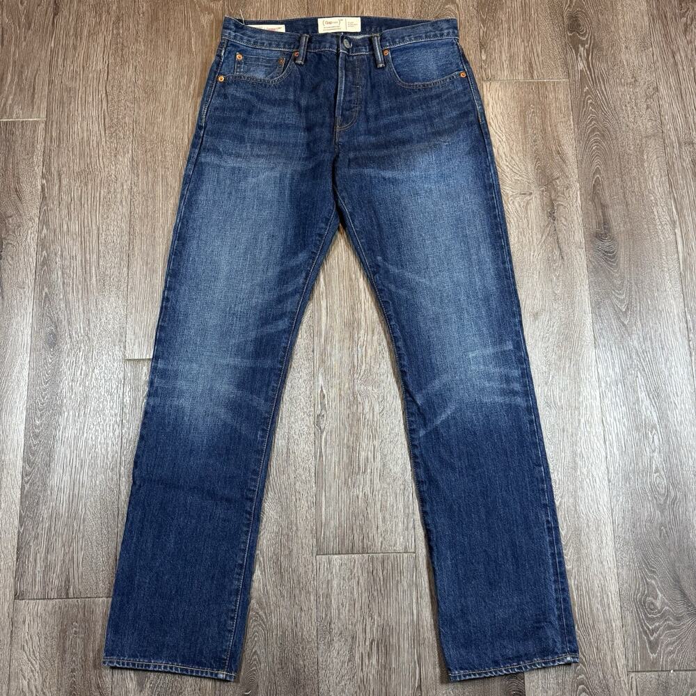 Gap Jeans 31x32 Kaihara Japanese Selvedge Denim 1969 Straight Droit Button Fly